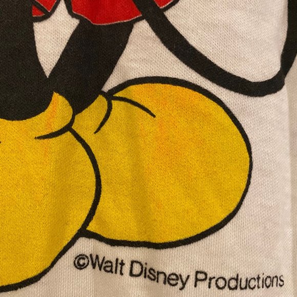 Sunday Comics Vintage Mickey & Minnie Mouse Front & Back Design T-shirt - Picture 7 of 7